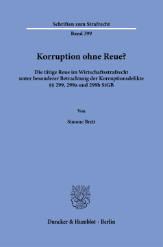 Korruption ohne Reue? Korruption ohne Reue?