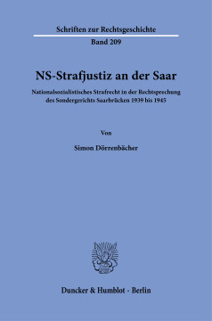 NS-Strafjustiz an der Saar NS-Strafjustiz an der Saar