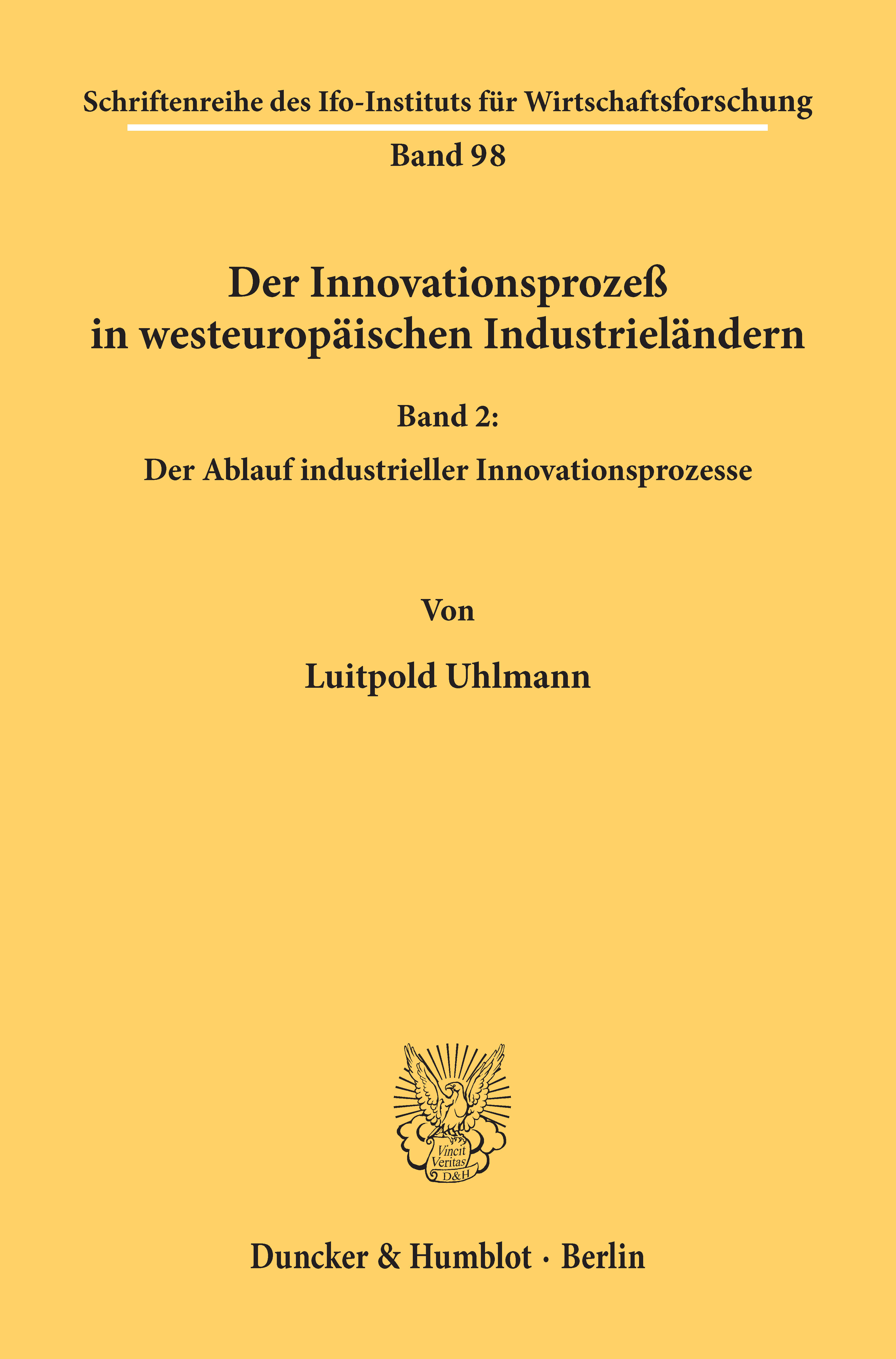 Der Innovationsprozeß in westeuropäischen Industrieländern