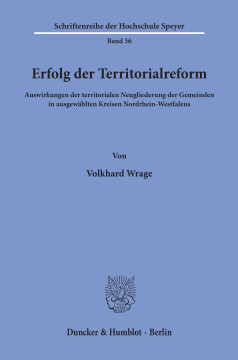 Erfolg der Territorialreform Erfolg der Territorialreform