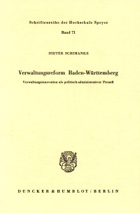 Verwaltungsreform Baden-Württemberg