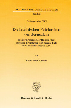 Die lateinischen Patriarchen von Jerusalem Die lateinischen Patriarchen von Jerusalem