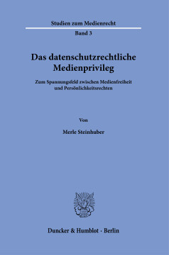 Das datenschutzrechtliche Medienprivileg Das datenschutzrechtliche Medienprivileg