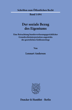 Der soziale Bezug des Eigentums Der soziale Bezug des Eigentums
