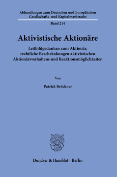 Aktivistische Aktionäre Aktivistische Aktionäre