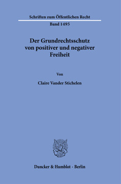 Der Grundrechtsschutz von positiver und negativer Freiheit Der Grundrechtsschutz von positiver und negativer Freiheit