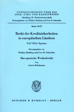 Das spanische Wechselrecht Das spanische Wechselrecht