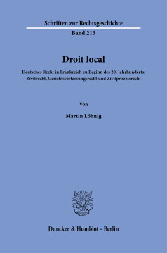 Droit local Droit local