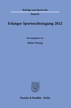Erlanger Sportrechtstagung 2022 Erlanger Sportrechtstagung 2022