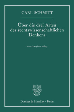 Über die drei Arten des rechtswissenschaftlichen Denkens Über die drei Arten des rechtswissenschaftlichen Denkens
