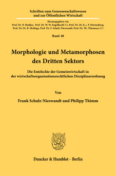 Morphologie und Metamorphosen des Dritten Sektors Morphologie und Metamorphosen des Dritten Sektors