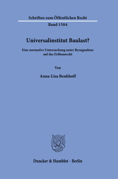 Universalinstitut Baulast? Universalinstitut Baulast?