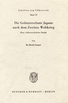 Die Gebietsverluste Japans nach dem Zweiten Weltkrieg Die Gebietsverluste Japans nach dem Zweiten Weltkrieg