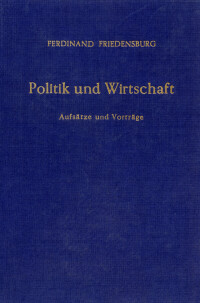 Politik und Wirtschaft