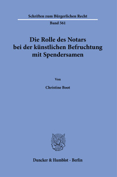 Die Rolle des Notars bei der künstlichen Befruchtung mit Spendersamen Die Rolle des Notars bei der künstlichen Befruchtung mit Spendersamen