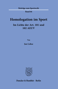 Homologation im Sport Homologation im Sport