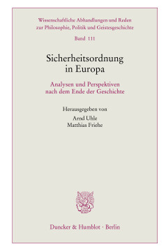 Sicherheitsordnung in Europa Sicherheitsordnung in Europa