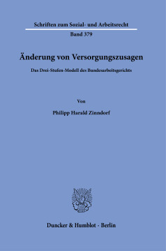 Änderung von Versorgungszusagen Änderung von Versorgungszusagen