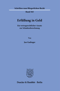 Erfüllung in Geld