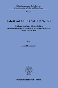 Arbeit auf Abruf i.S.d. § 12 TzBfG