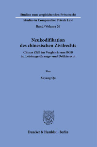 Neukodifikation des chinesischen Zivilrechts