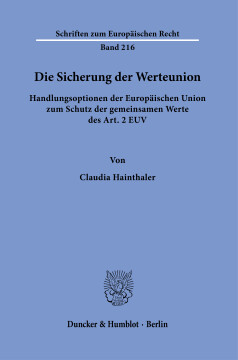 Die Sicherung der Werteunion Die Sicherung der Werteunion