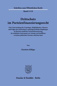 Drittschutz im Parteienfinanzierungsrecht