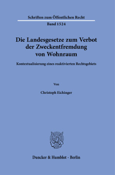 Die Landesgesetze zum Verbot der Zweckentfremdung von Wohnraum Die Landesgesetze zum Verbot der Zweckentfremdung von Wohnraum