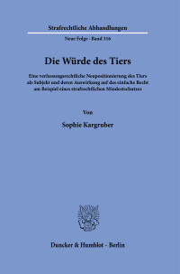 Die Würde des Tiers