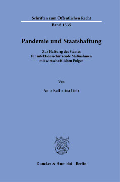 Pandemie und Staatshaftung Pandemie und Staatshaftung