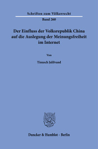 Der Einfluss der Volksrepublik China auf die Auslegung der Meinungsfreiheit im Internet