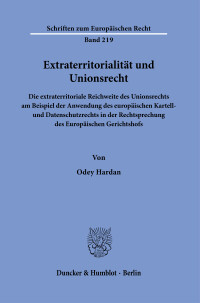 Extraterritorialität und Unionsrecht