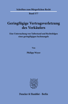 Geringfügige Vertragsverletzung des Verkäufers Geringfügige Vertragsverletzung des Verkäufers