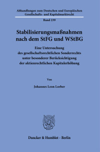 Stabilisierungsmaßnahmen nach dem StFG und WStBG