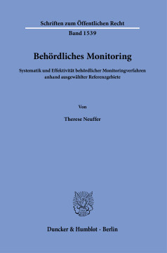 Behördliches Monitoring Behördliches Monitoring
