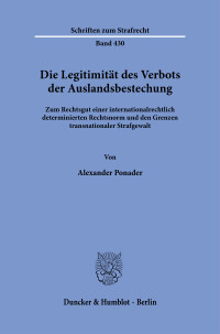 Die Legitimität des Verbots der Auslandsbestechung