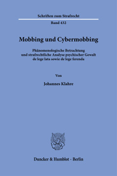 Mobbing und Cybermobbing Mobbing und Cybermobbing