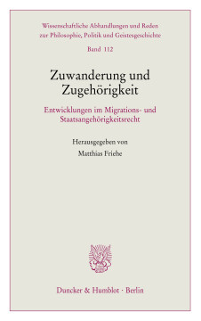Zuwanderung und Zugehörigkeit Zuwanderung und Zugehörigkeit
