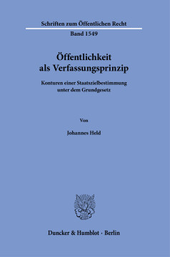 Öffentlichkeit als Verfassungsprinzip Öffentlichkeit als Verfassungsprinzip