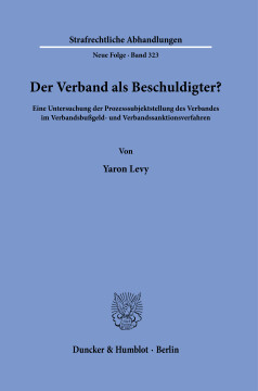 Der Verband als Beschuldigter? Der Verband als Beschuldigter?