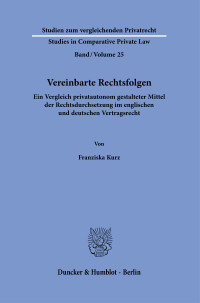 Vereinbarte Rechtsfolgen