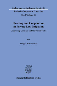 Pleading and Cooperation in Private-Law Litigation Pleading and Cooperation in Private-Law Litigation
