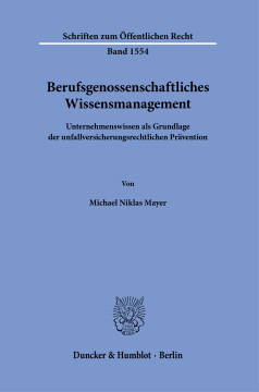 Berufsgenossenschaftliches Wissensmanagement Berufsgenossenschaftliches Wissensmanagement