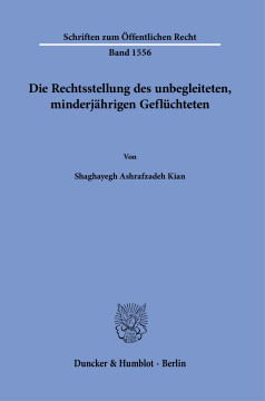 Die Rechtsstellung des unbegleiteten, minderjährigen Geflüchteten Die Rechtsstellung des unbegleiteten, minderjährigen Geflüchteten