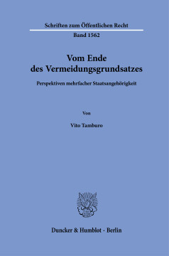 Vom Ende des Vermeidungsgrundsatzes Vom Ende des Vermeidungsgrundsatzes