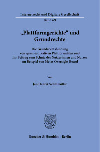 »Plattformgerichte« und Grundrechte