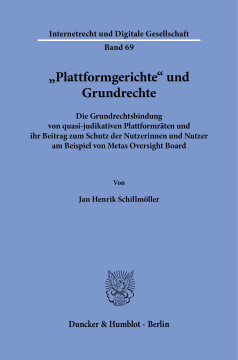 »Plattformgerichte« und Grundrechte »Plattformgerichte« und Grundrechte