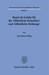 Kunst als Gefahr für die »öffentliche Sicherheit« und »öffentliche Ordnung«