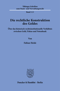Die rechtliche Konstruktion des Geldes Die rechtliche Konstruktion des Geldes
