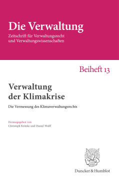 Verwaltung der Klimakrise Verwaltung der Klimakrise